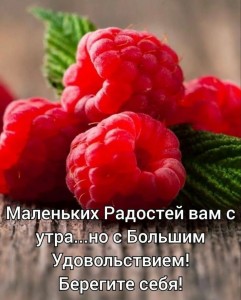 Create meme: good mood, good morning world, raspberry