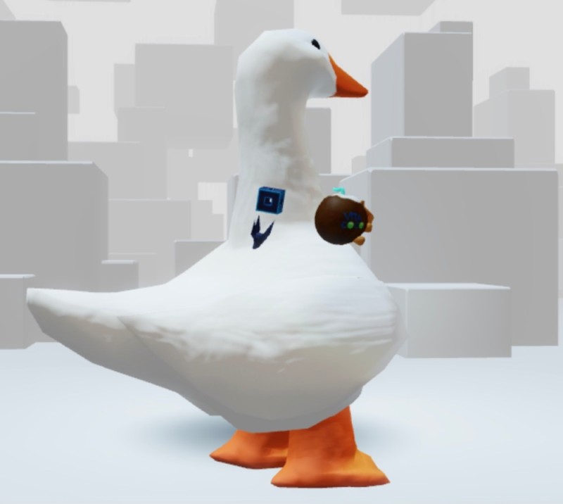 Create meme: soft toy goose, A toy goose, goose toy 2022