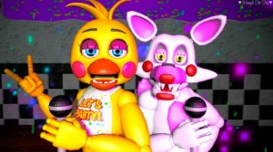 Create meme: the mangle, the mangle and, the Chica