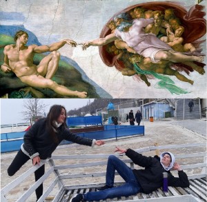 Create meme: Sistine chapel the creation of Adam, Michelangelo creation of Adam brain, Michelangelo the creation of Adam