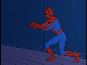 Создать мем: человек паук 1967, человек паук мемы, spiderman 2