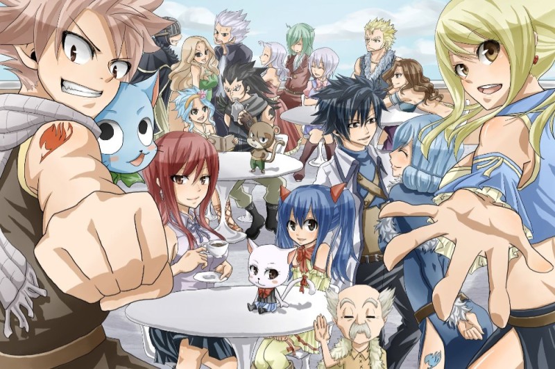 Создать мем: anime fairy tail, гильдия хвост феи, аниме fairy tail