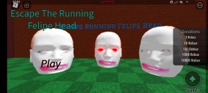 Создать мем: felipe head roblox, играть в роблокс, escape running head