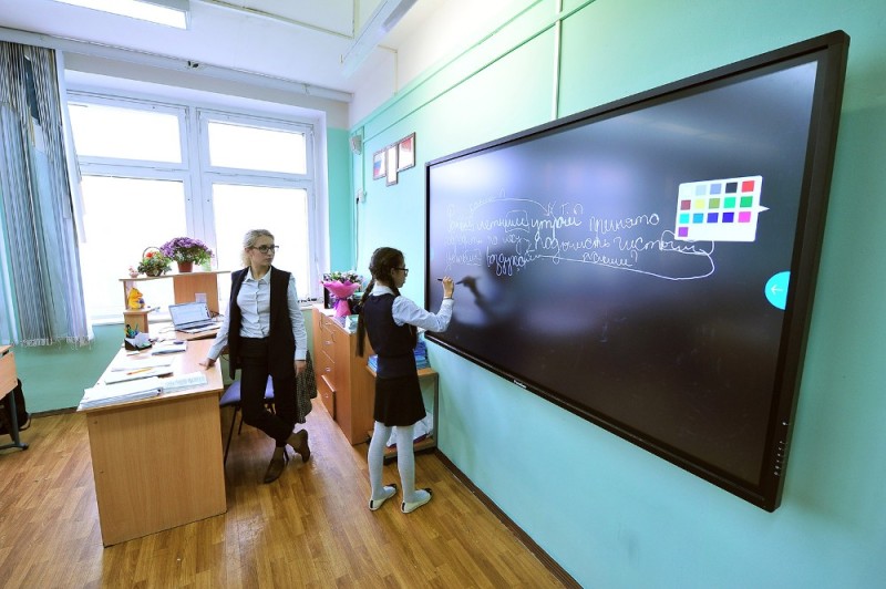 Create meme: interactive whiteboard in the classroom, interactive irbis mash panel, blackboard in the classroom
