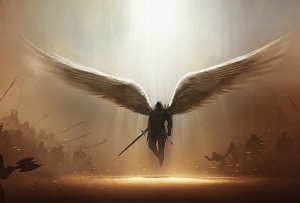 Create meme: wings of the Archangel