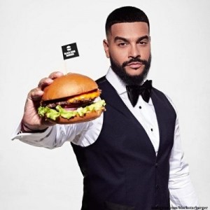 Create meme: black star burger