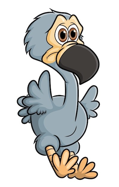 Create meme: dodo cartoon bird, bird dodo 2d, dodo bird vector