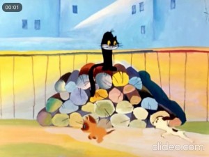 Создать мем: кот из котенка по имени гав, мультфильм котенок по имени гав 1977, котенок по имени гав черный кот