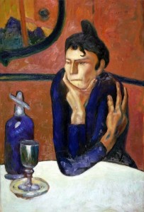 Create meme: Pablo Picasso, pablo picasso, Pablo Picasso the absinthe drinker
