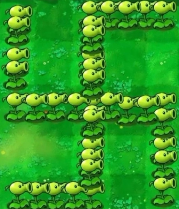 Create meme: Zombies vs pea plants, plants vs zombies rapid fire, plants vs zombies 1 pea shot