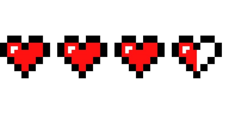 Create meme: the pixel heart, the pixel heart, pixel hearts