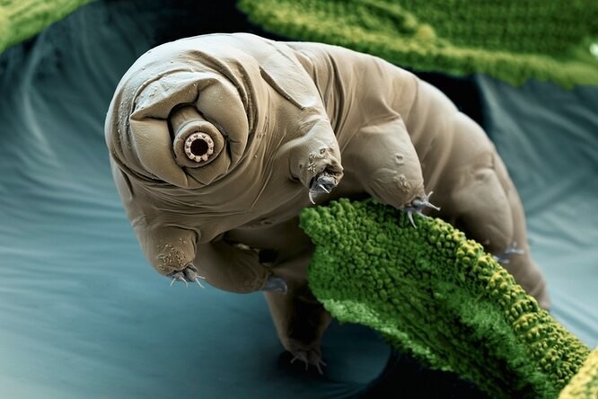 Create meme: water bear tihohodka, tihohodka, animal tihohodka