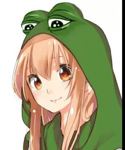 Create meme: Umaru Chan, anime, the frog pepe