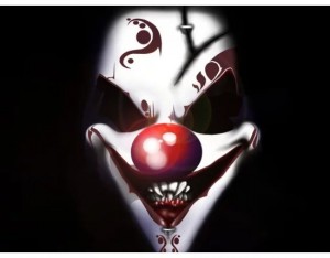 Create meme: clown, clown, evil clown background