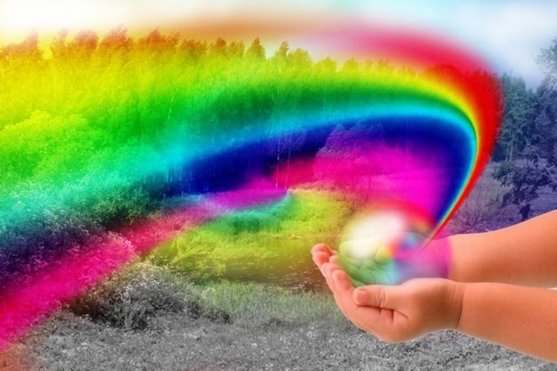 Create meme: rainbow of happiness, rainbow , The rainbow of life