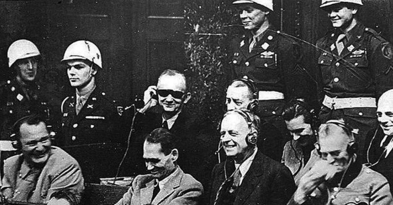 Create meme: The Nuremberg trials the Germans are laughing, Heinz Guderian witness at the Nuremberg trials, Hermann Goering at the Nuremberg trials
