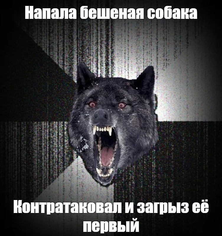 Мем нападение. Мемы с черными волками. Нападение Мем. Злой волк мемы.