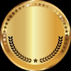Create meme: gold emblem, gold medal