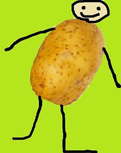 Create meme: potatoes with eyes, potatoes potatoes, one potato