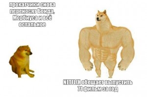 Создать мем: собака с мускулами мем, doge meme качок, качок доге