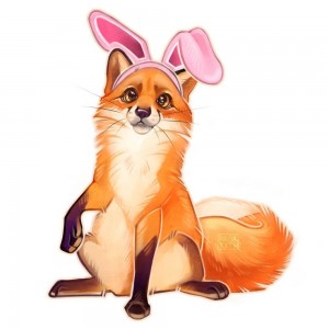 Create meme: Fox red, foxes, cartoon Fox on white background