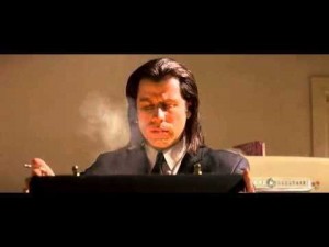 Create meme: vincent vega, pulp fiction