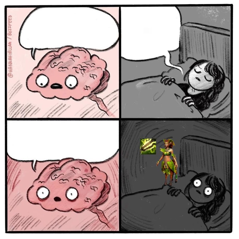 Create meme: meme brain , meme the brain before sleep, comics memes