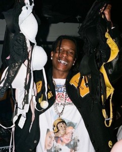 Создать мем: asap rocky с лифчиками, скотт трэвис, плейбой карти