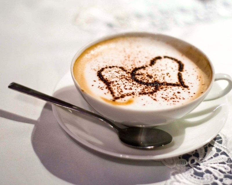 Создать мем: кофе сердечко, доброе утро любимому, доброе утро с кофе