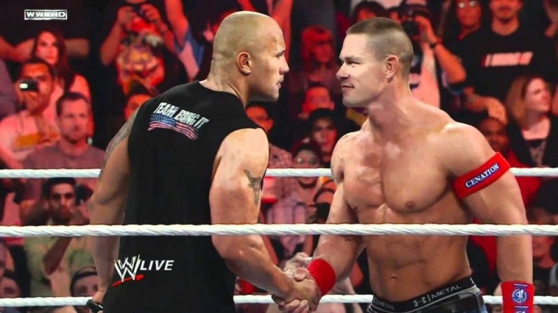 Create meme: John Cena , John Cena and the Rock, John Cena vs the Rock