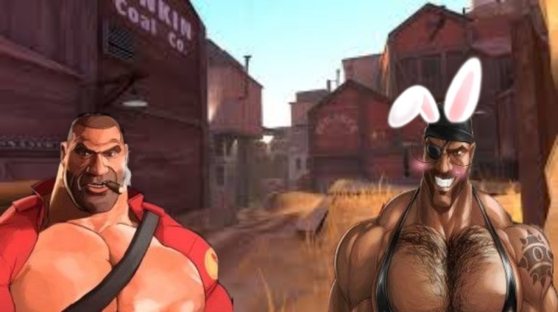 Создать мем: аниме, team fortress 2 heavy, team fortress 2