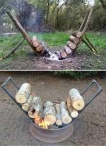 Create meme: campfire, the fire at the cottage, camping