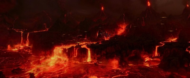 Create meme: hell anime background, hell background, planet Mustafar