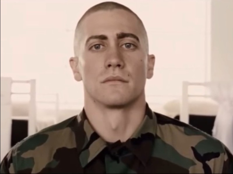 Create meme: Jake Gyllenhaal Marines, Jake Gyllenhaal Marines Haircut, Marines 2005 Jake Gyllenhaal