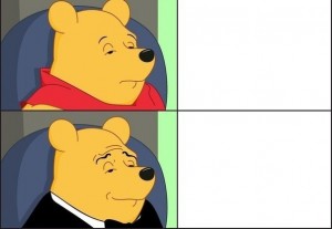 Create meme: meme Winnie the Pooh in a Tux, meme, meme