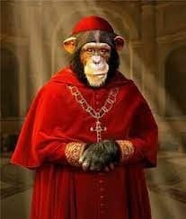 Создать мем: обезьяна царь невзоров, портрет обезьяны в костюме, обезьяна в костюме