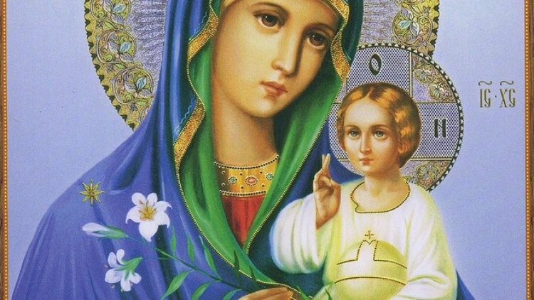 Create meme: the icon of the mother of God the unfading blossom, kazan icon of the mother of God unfading color, icon of the mother of God