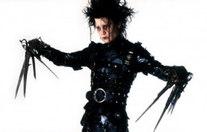 Create meme: johnny depp, Edward hands scissors, edward scissorhands