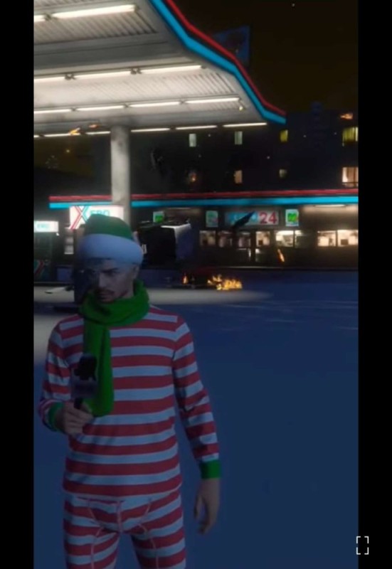 Create meme: gta 5 new year, gta 5 online , GTA 5 online New Year's costume