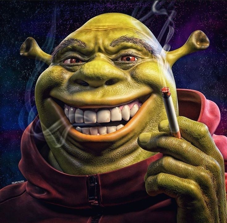 Create meme: Maurice tie Shrek, shrek art, Shrek the ogre