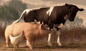Create meme: cow, farm animals, animals cow