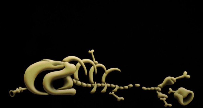 Создать мем: молекула днк, монстр из спагетти, морской червь olavius algarvensis