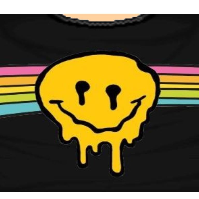 Create meme: stick it on t-shirts in roblox, spreading smiley face, smile grunge