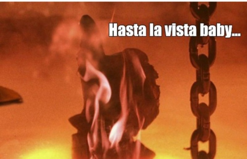 Create meme: Terminator 2: Judgment Day, terminator 2 lava, terminator 