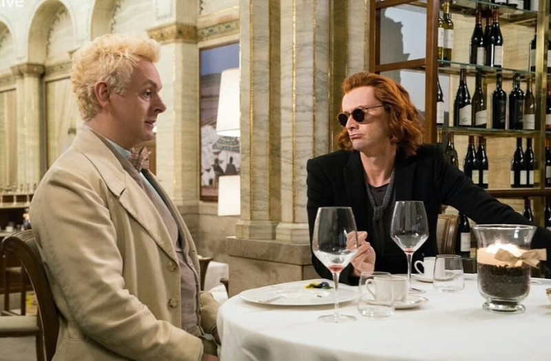 Create meme: good omens, good omens TV series aziraphale, David tennant good omens