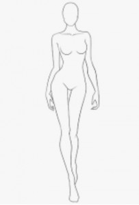 Создать мем: эскиз модели, шаблон тела, фигура для рисования одежды