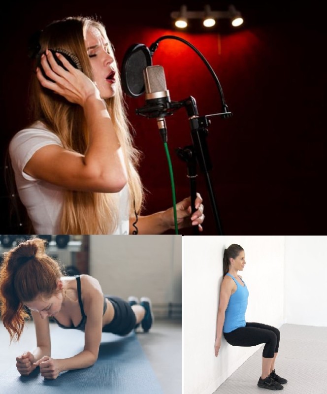Создать мем: вокал, фитнес тренировка, упражнения результаты