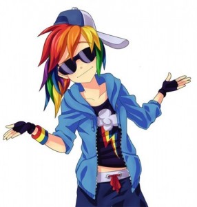 Create meme: rainbow dash, cool pony, figure