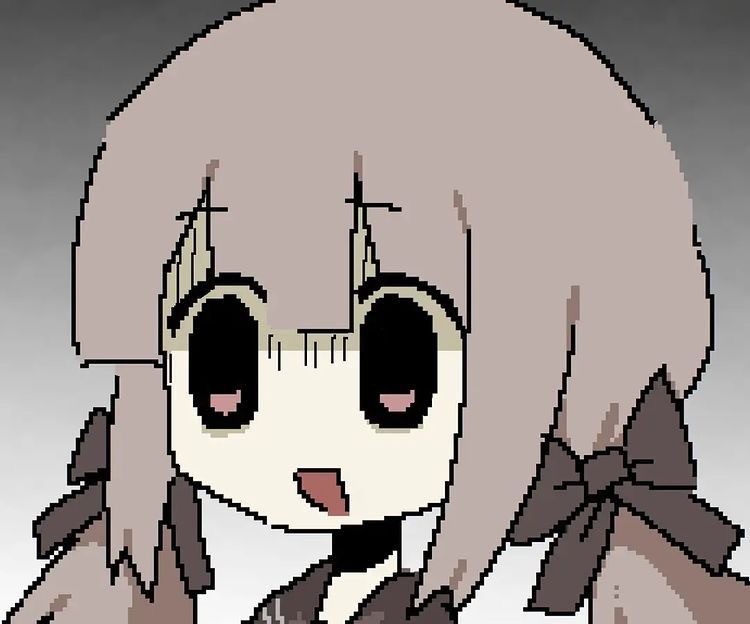 Создать мем: аниме милые, белые пиксель волосы прш, аниме
