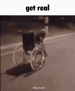 Создать мем: гонщик на коляске, гонки на инвалидных колясках, инвалидная коляска